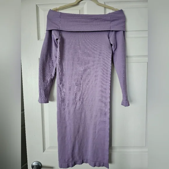 VENUS Dresses Venus Lilac Long Sleeve Stretchy Dress Poshmark